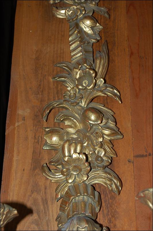 Pair Italian Giltwood Sconces