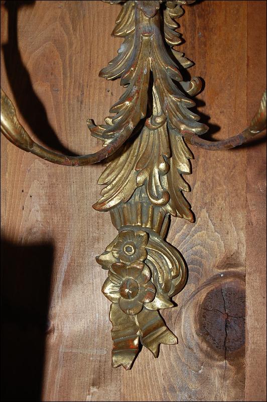 Pair Italian Giltwood Sconces