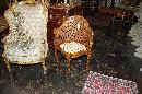 French Caned Corner Chair