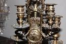 Pair Ornate Bronze Candelabra