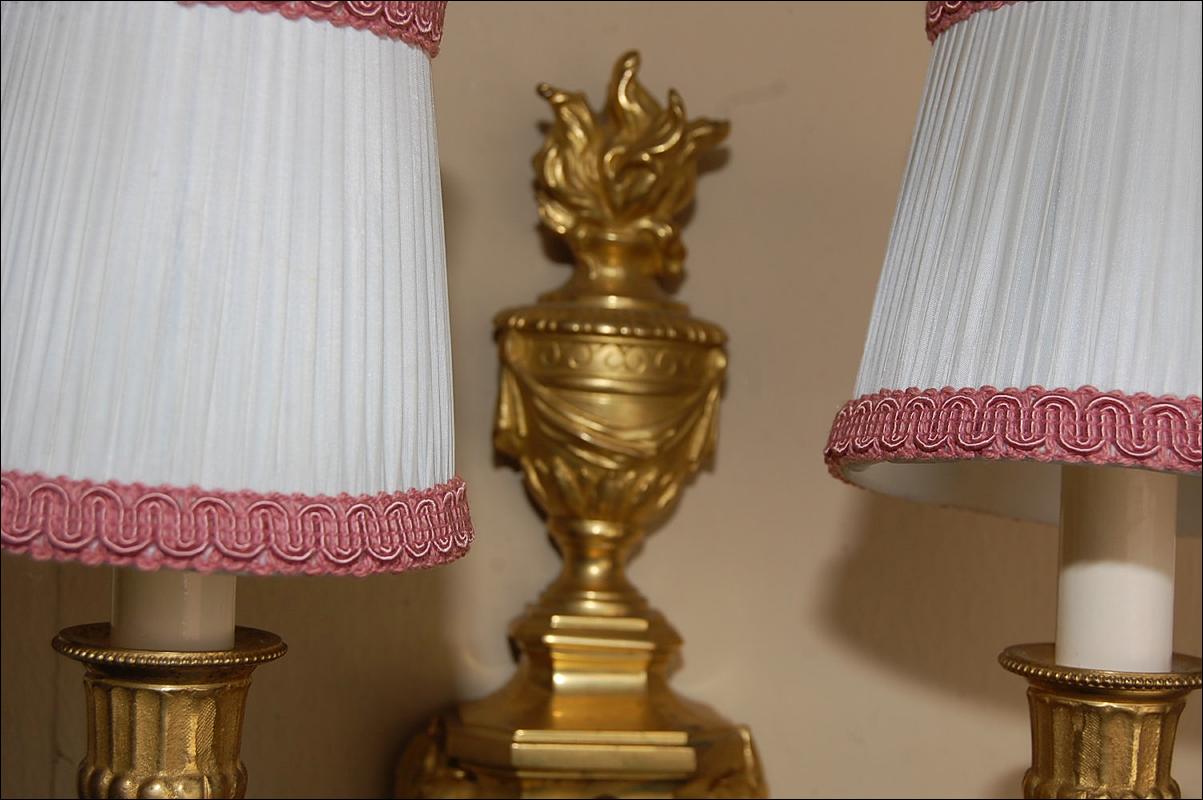 Pair Dore Bronze Sconces