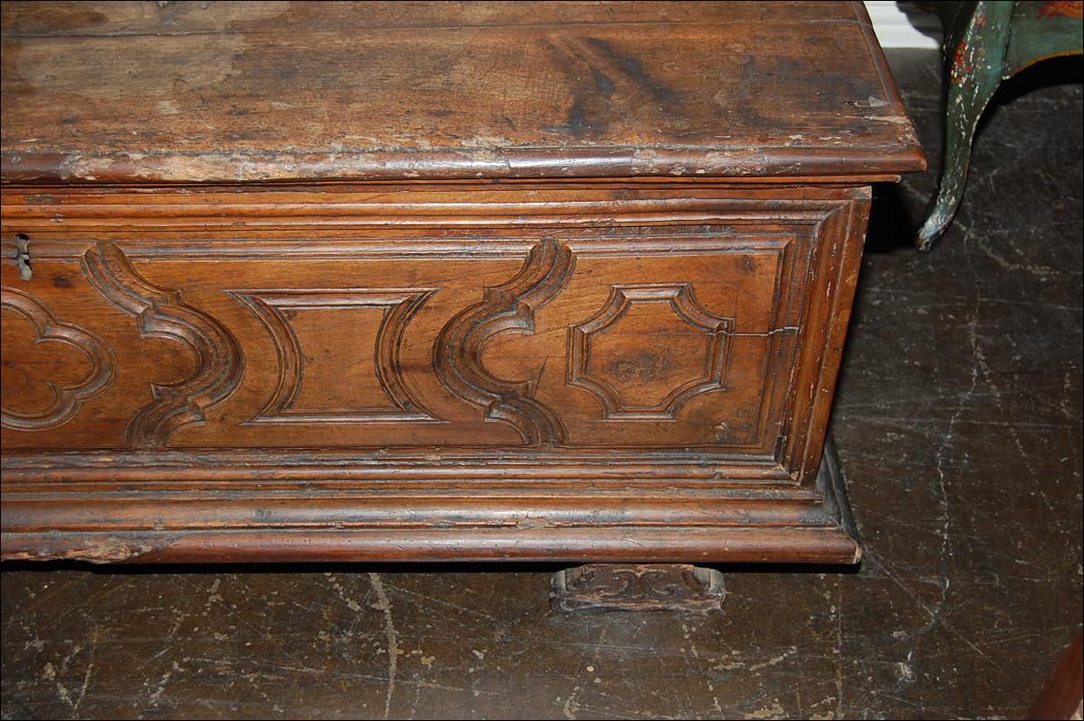 18th Century Italian Carved Trunk