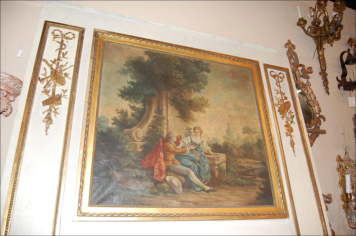 Large Louis XVI Trumeau Mirror