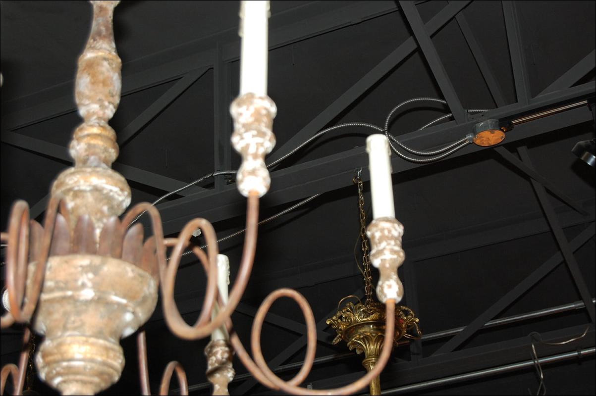 Italian Giltwood & Metal Chandelier