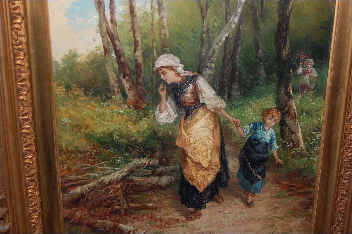 Framed Oil On Canvas
