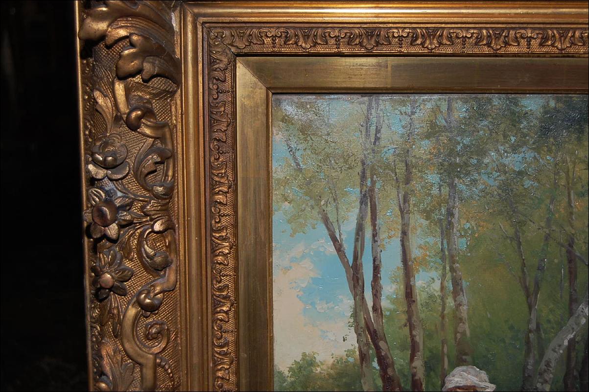 Framed Oil On Canvas