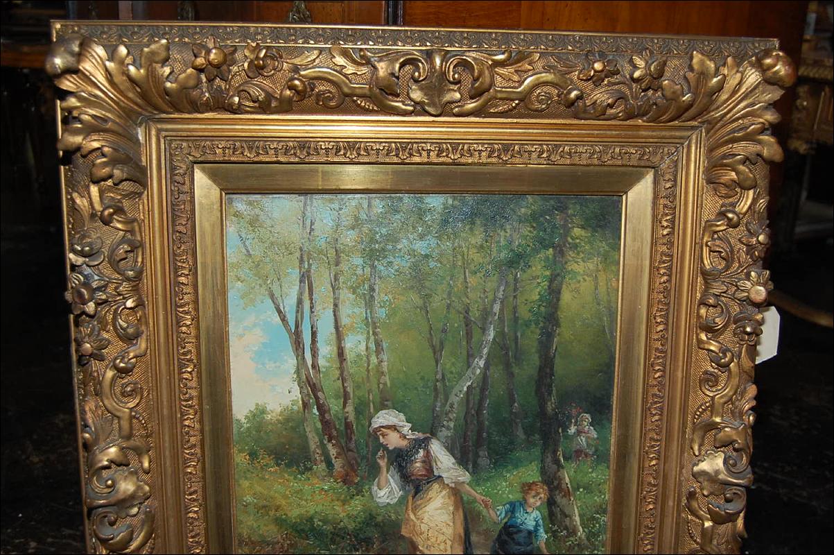 Framed Oil On Canvas