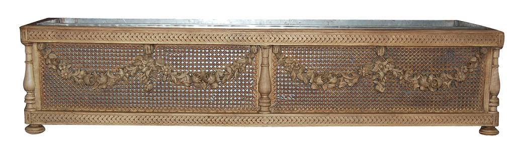 Bleached Caned Planter