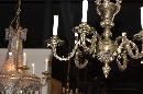 Figural Bronze Chandelier