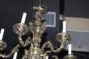 Figural Bronze Chandelier