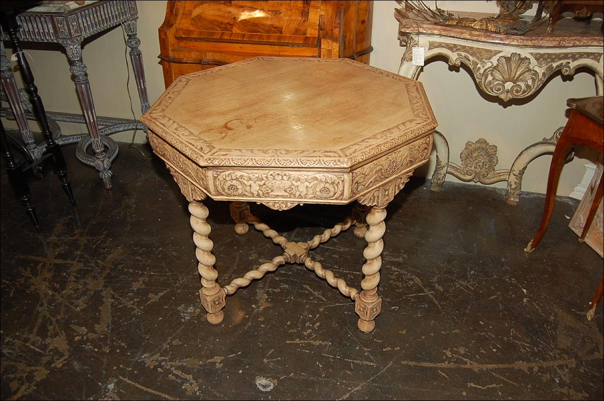 Bleached Henri II Table