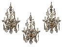 Set of Crystal Sconces