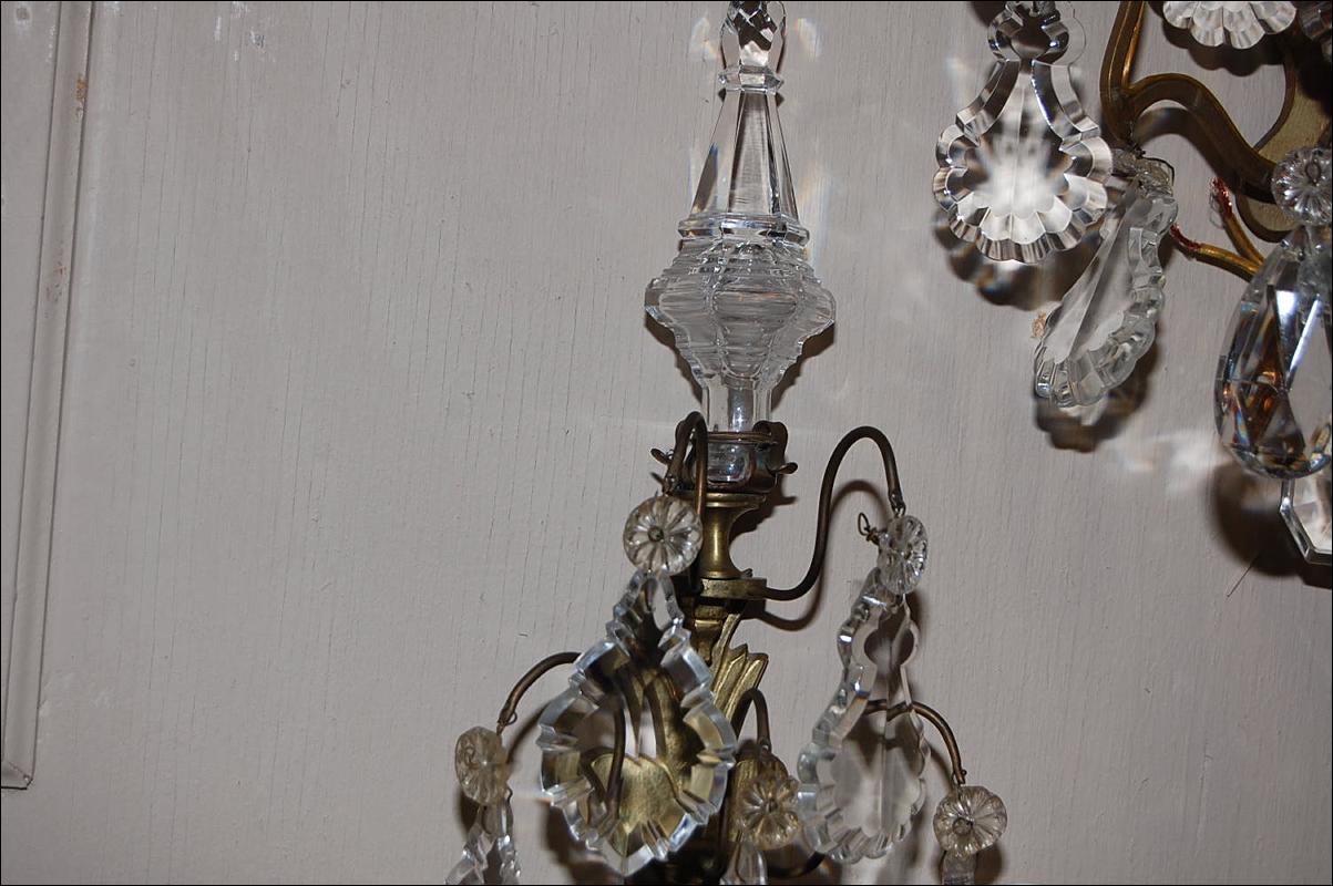 Set of Crystal Sconces