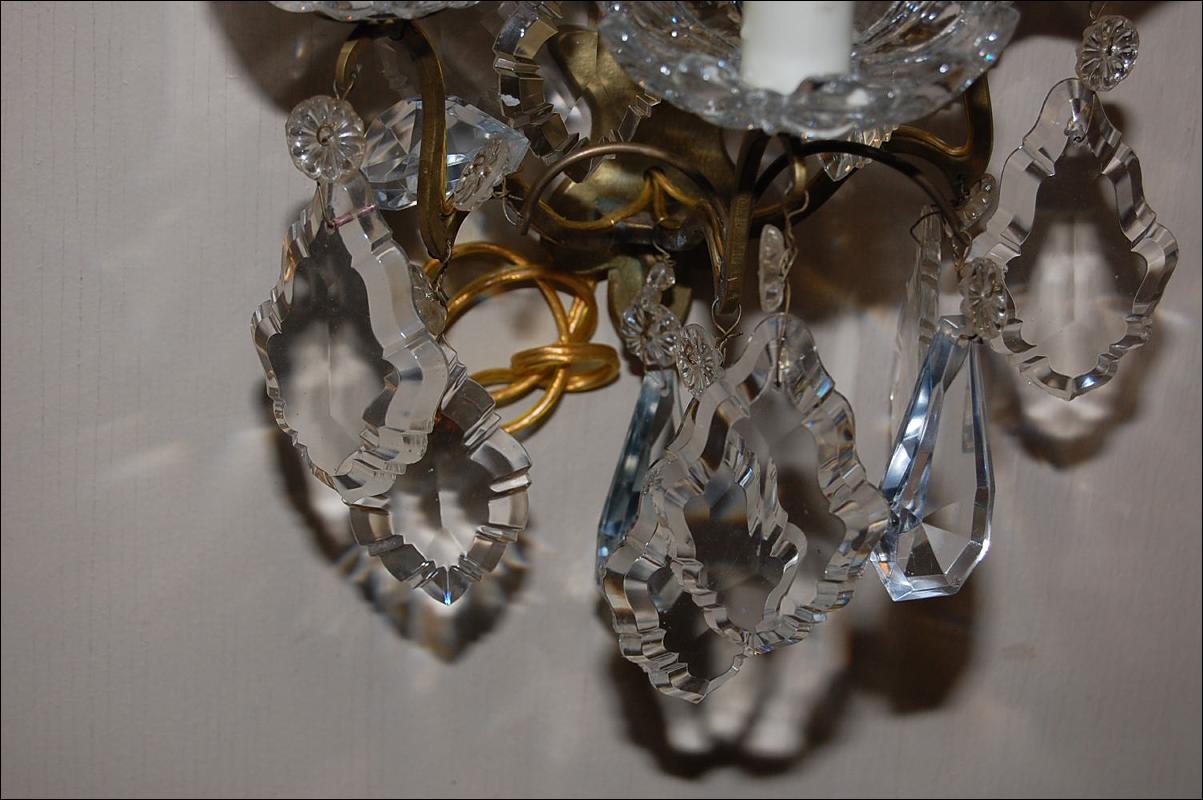 Set of Crystal Sconces