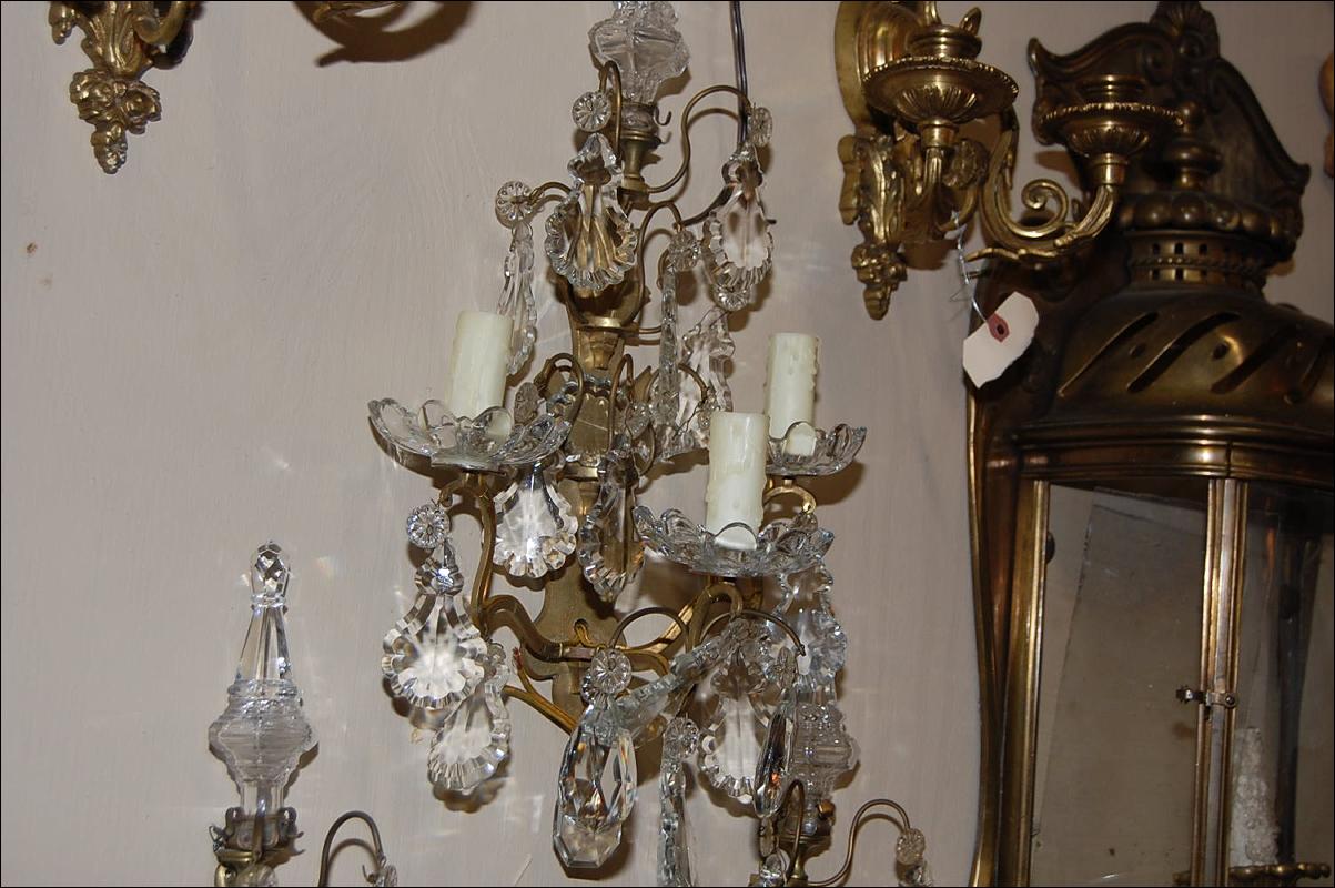 Set of Crystal Sconces