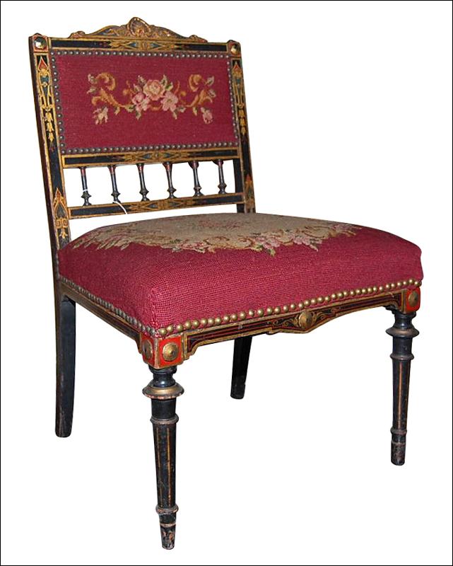 Petite Needlepoint Chair