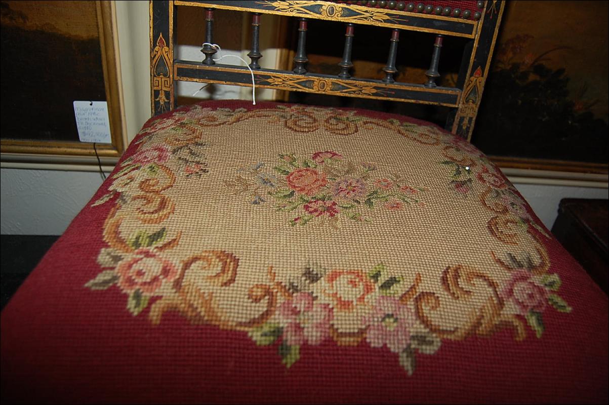 Petite Needlepoint Chair