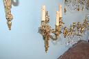 Pair French Bronze Sconces