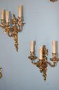 Pair French Bronze Sconces