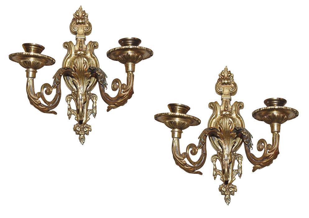 French Bronze Sconces