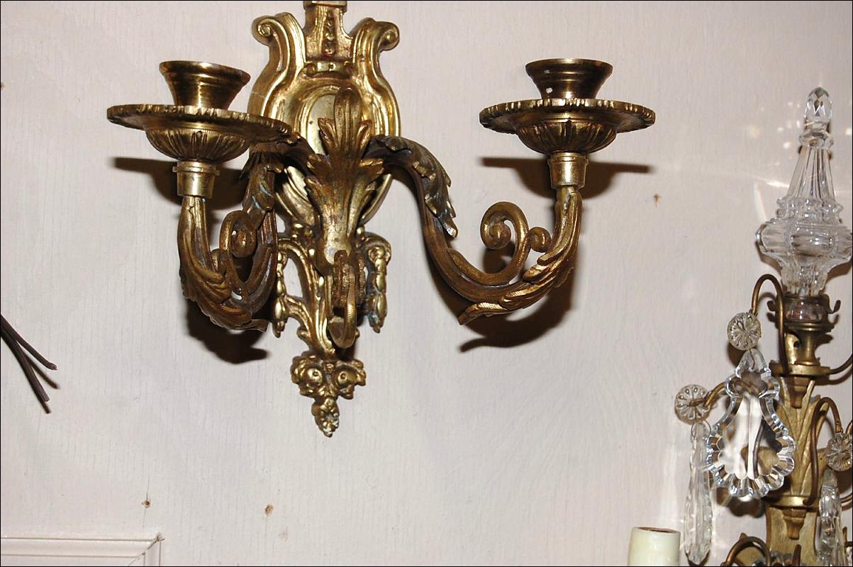 French Bronze Sconces