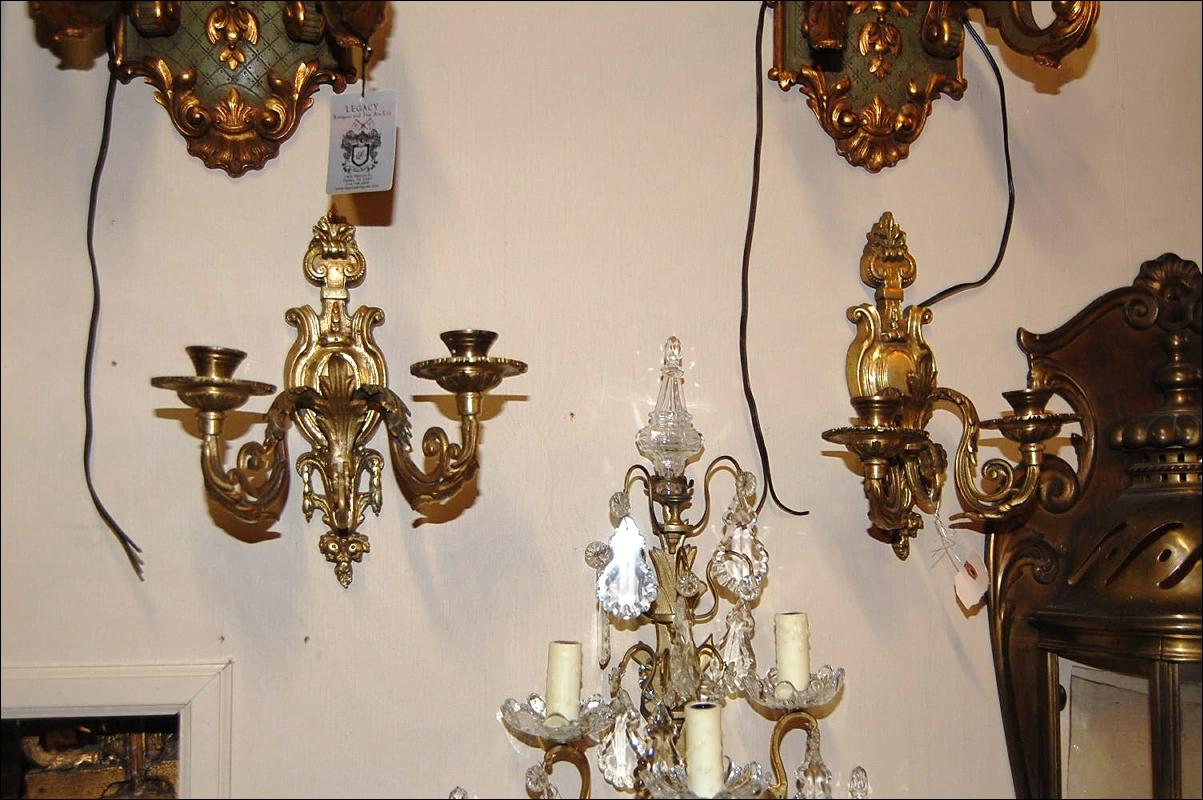 French Bronze Sconces