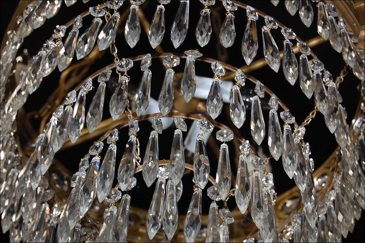 French Empire Crystal Chandelier