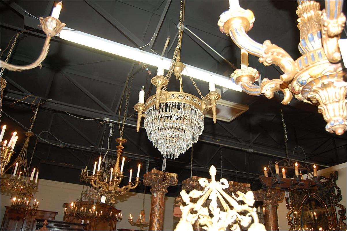 French Empire Crystal Chandelier