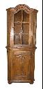 French Oak Corner Cabinet