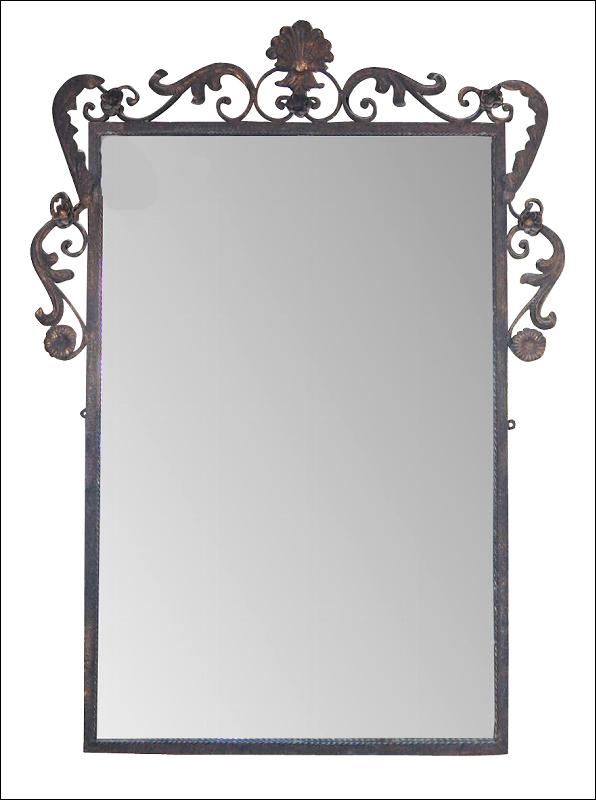 Decorative French Style Iron Mirror