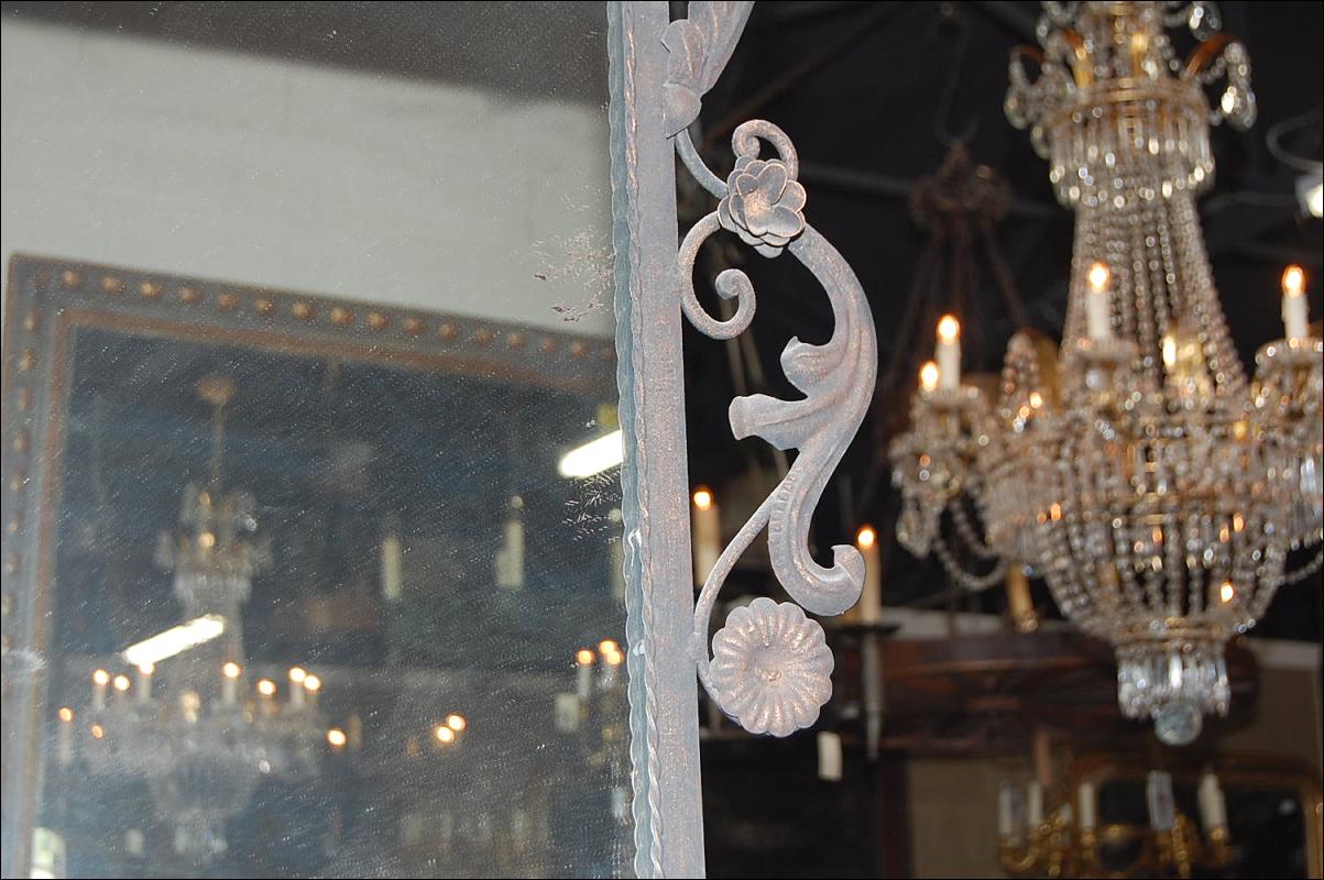 Decorative French Style Iron Mirror