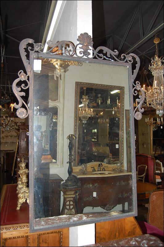 Decorative French Style Iron Mirror
