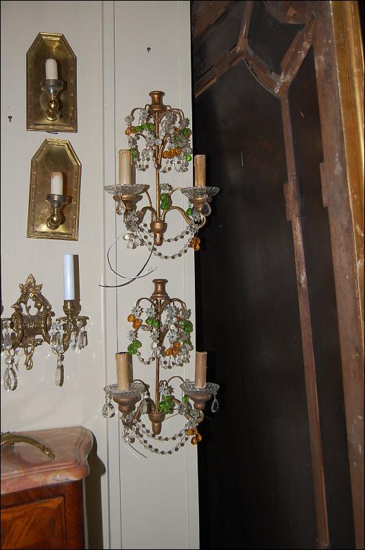 Petite Beaded Crystal Sconces