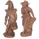 Antique Terra Cotta Statues