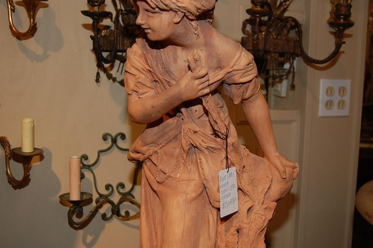 Antique Terra Cotta Statues