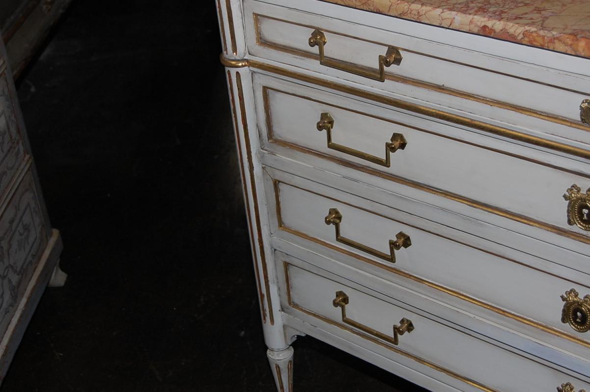 Painted Jansen Style Commode