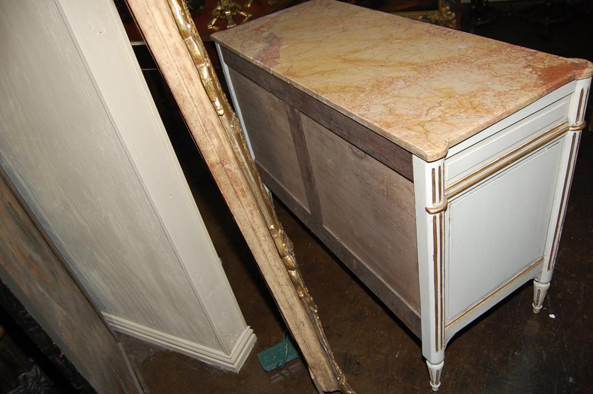 Painted Jansen Style Commode