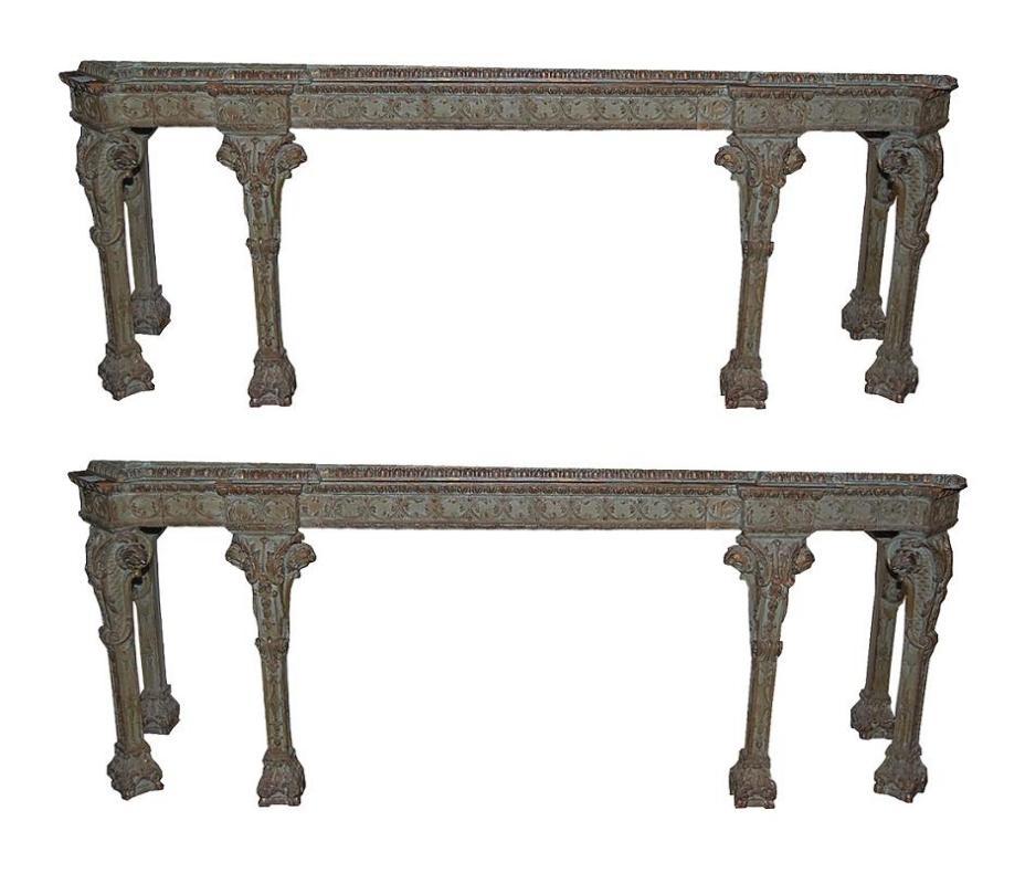 Large Pair English Consoles