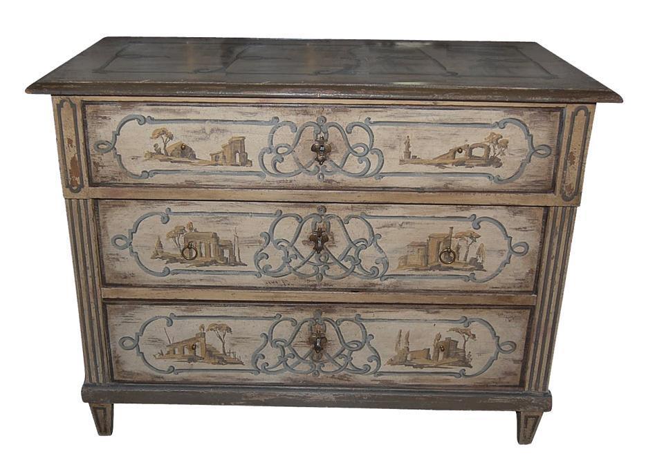 Neo-Classical Painted Commode