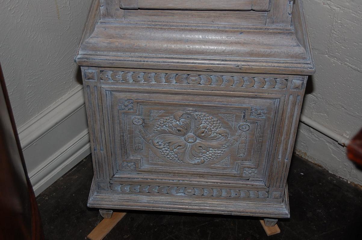 French Bleached Grandfather Clock