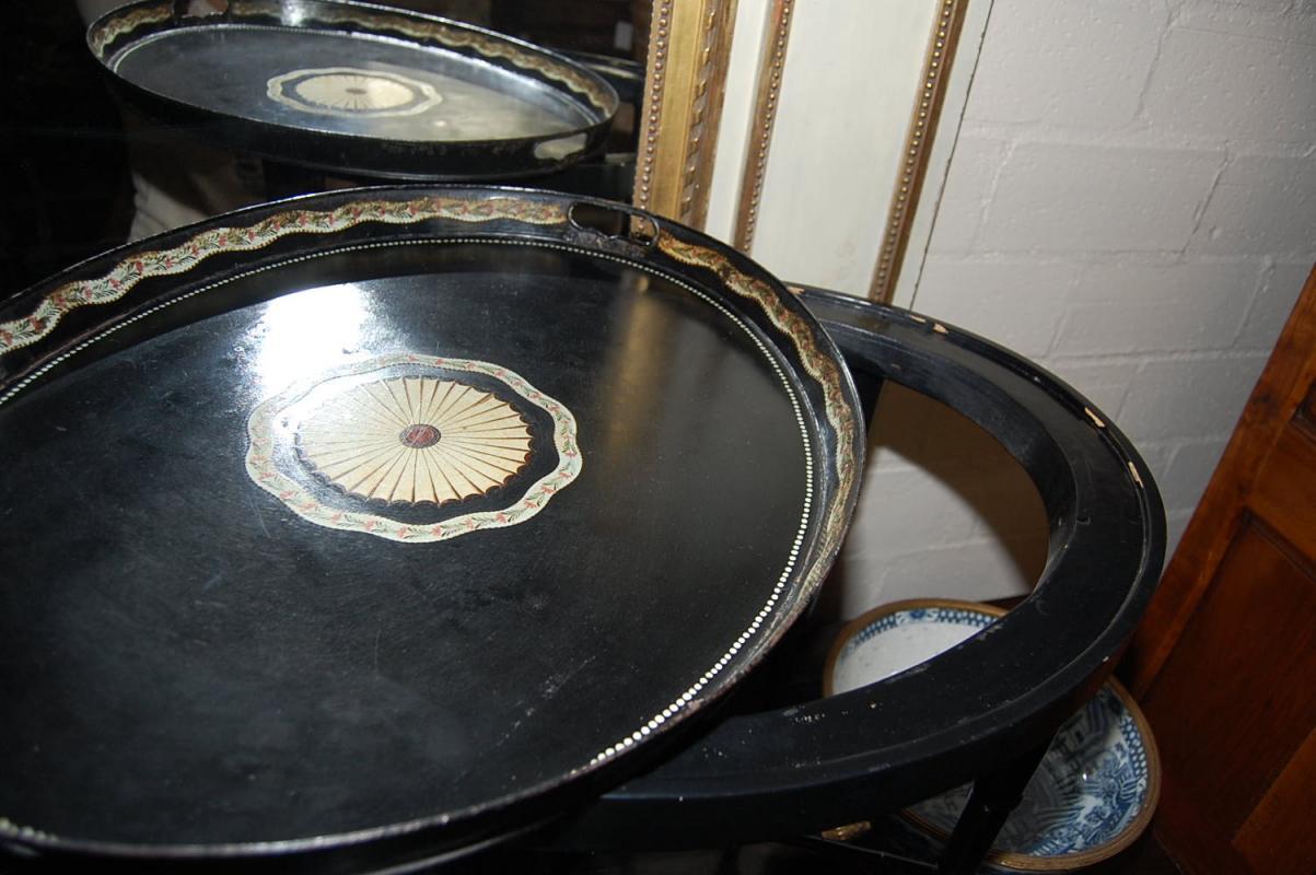 Victorian Tole Painted Stand