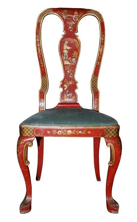 Decorative Chinoiserie Desk Chair