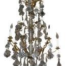 Continental Bronze & Crystal Chandelier