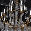 Continental Bronze & Crystal Chandelier