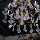 Continental Bronze & Crystal Chandelier