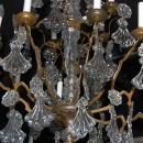 Continental Bronze & Crystal Chandelier