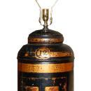 Antique Tole Painted Lamp