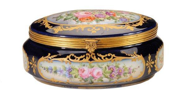 Dresden Gilt Hand Painted Casket