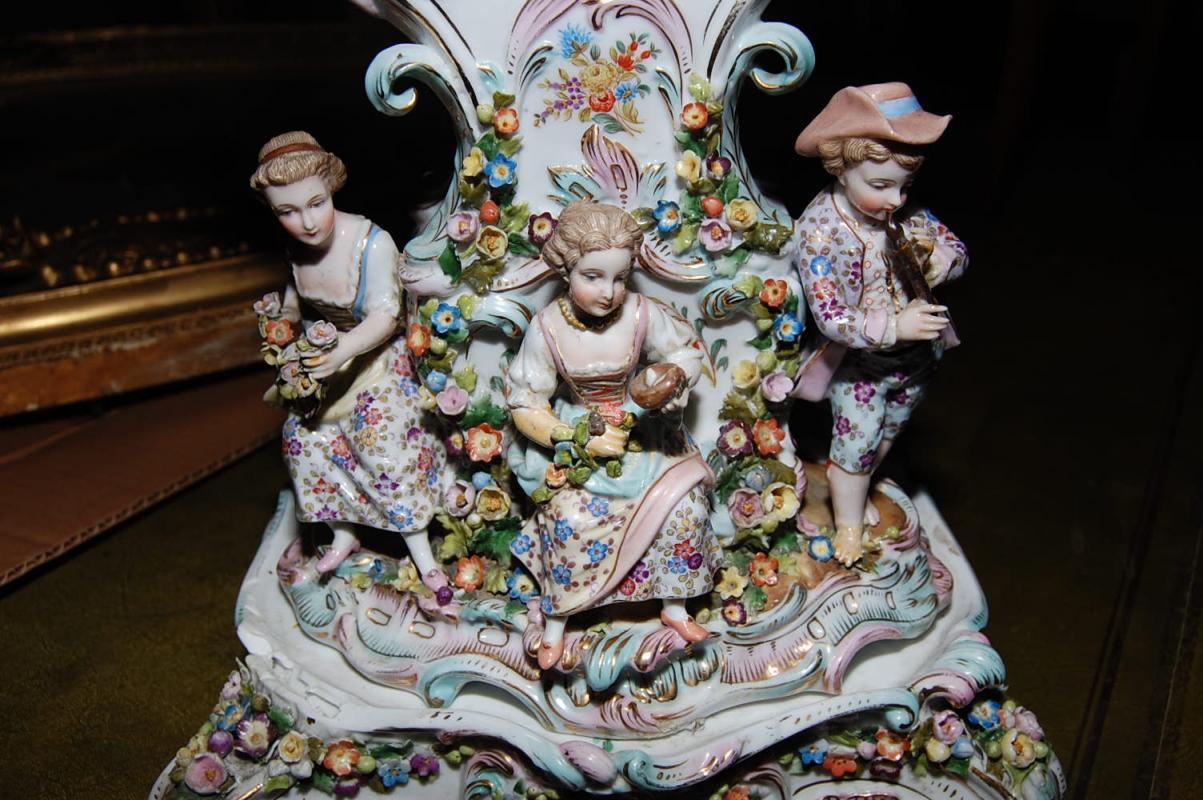 Late 19th Century German Porcelain Clock