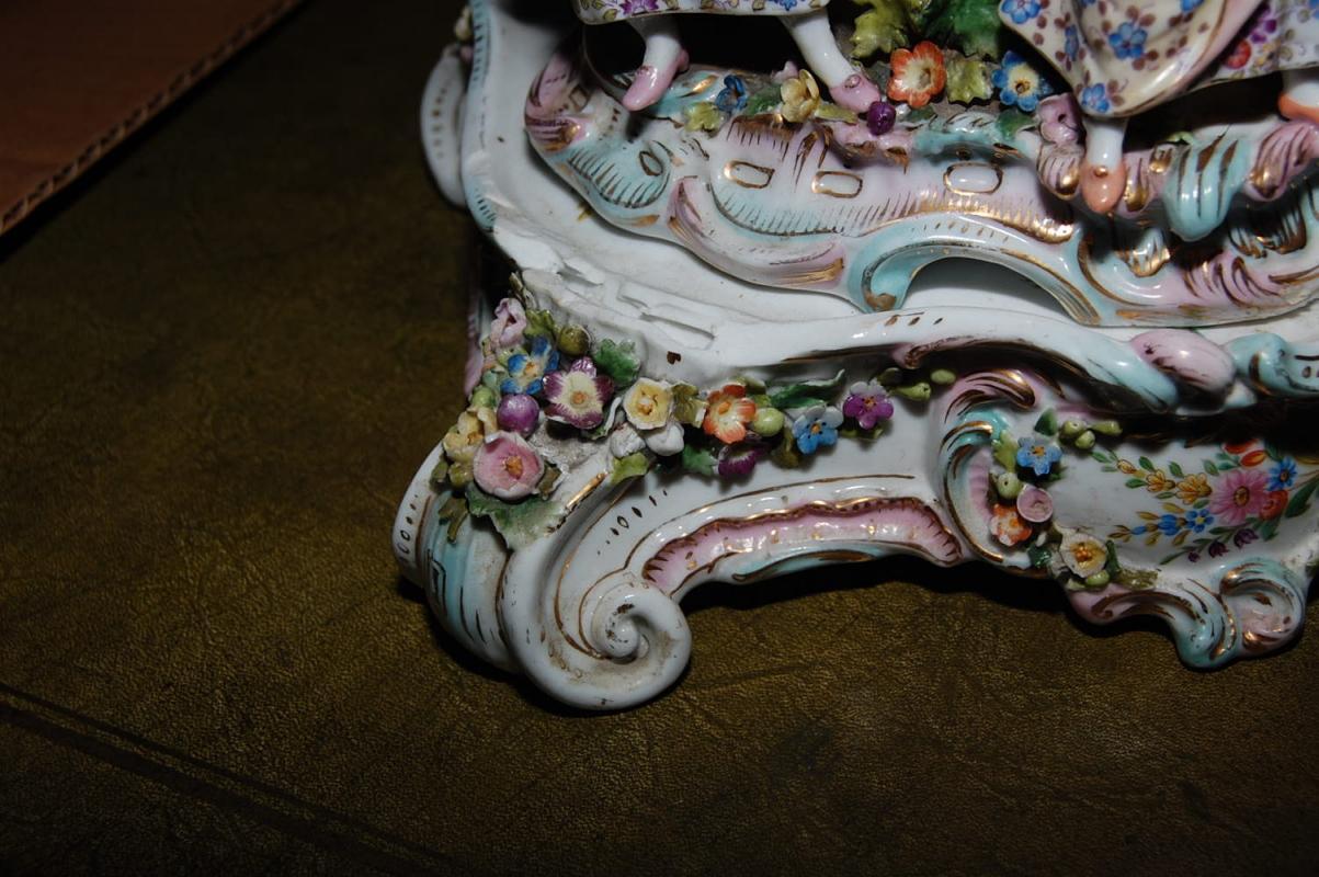 Late 19th Century German Porcelain Clock